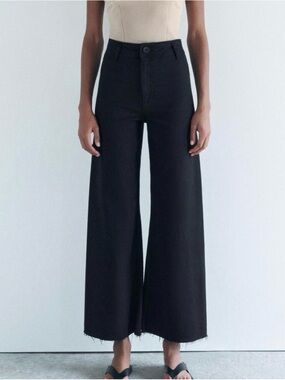 Zara Black Marine Pants | Size 8